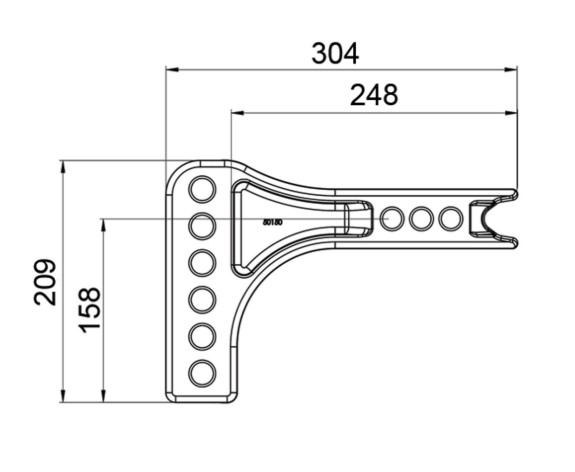 Hayman Reese Adjustable Cast Shank Standard - 3500kg Capacity - Image 2