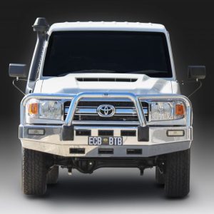Bullbar to suit Toyota Landcruiser 70 Series (MY17-ON) Single Cab, Polished finish