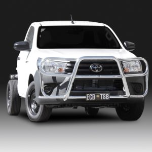Style 8 Alloy Loop Bar Toyota Hilux WorkMate/Lo-Rider 2WD (06/19 & on)