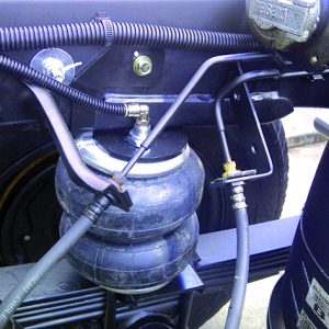 Airbags for leaf spring vehicles