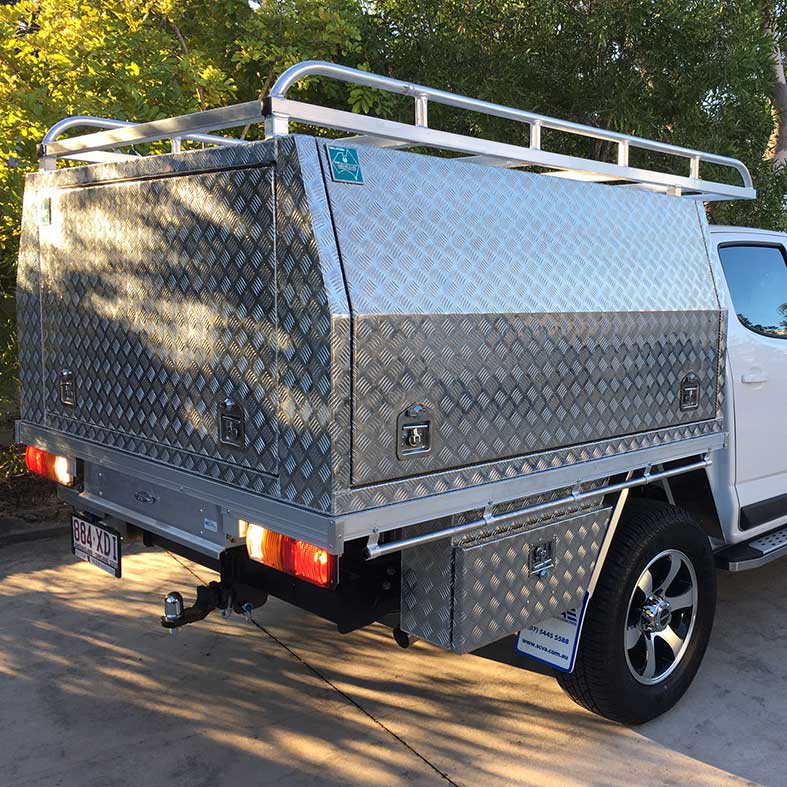 Alloy Canopy and Rack fitted onto tray - Image 2