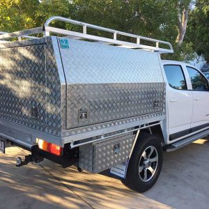 Alloy Canopy and Rack fitted onto tray