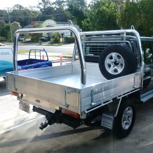 Alloy Tray with High Headboard