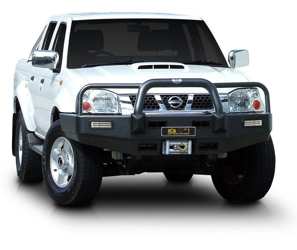 Nissan Navara D22 Alloy Winch Bullbar 10/01 - 09/10 (4 Finishes Available)