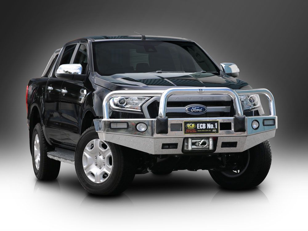Big Tube ™ Bullbar Winch Bar to suit Ford Ranger PX MKII (07/15 - 08/18) Wildtrak Models