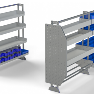 Van Shelving Kit for Electricians, to suit Toyota Hiace LWB Van