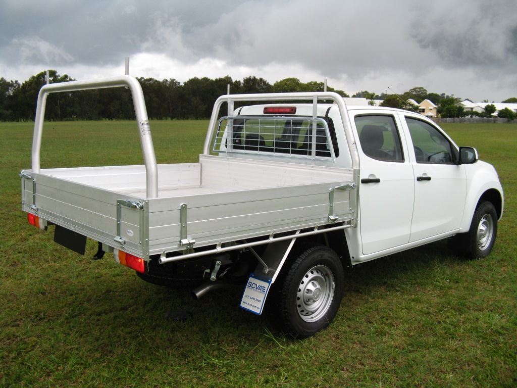 Alloy tray with 63mm satin alloy 'Style Rack' headboard & rear rack