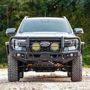Genesis Loop Bar (Orange Recovery Points & Black Bash Plate) for Ford Ranger PY (3-2022 on) & Everest (6-2022 on)