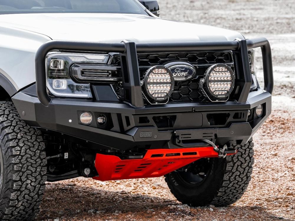Genesis Loop Bar (Black Recovery Points & Orange Bash Plate) for Ford Ranger PY (3-2022 on) & Everest (6-2022 on)