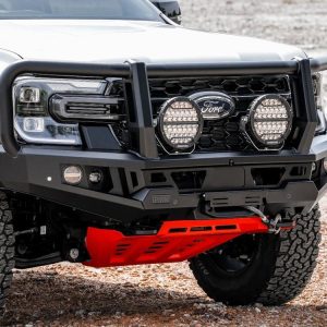 Genesis Loop Bar (Black Recovery Points & Orange Bash Plate) for Ford Ranger PY (3-2022>) & Everest (6-2022>)