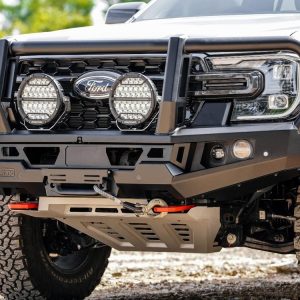 Genesis Loop Bar (Orange Recovery Points & Grey Bash Plate) for Ford Ranger PY (3-2022>) & Everest (6-2022>)
