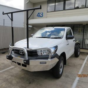 Style 1 Alloy Bullbar with Fog Lights & Removeable Rack