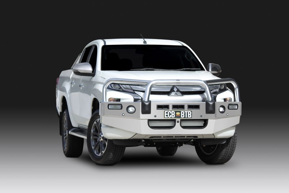 ECB Bullbar with Bumper Lights to suit Mitsubishi Triton MR 11/18>