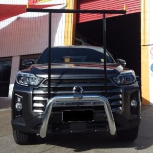 Alloy Nudge Bar with Removable Front Rack, to suit Ssangyong Musso 2021 on