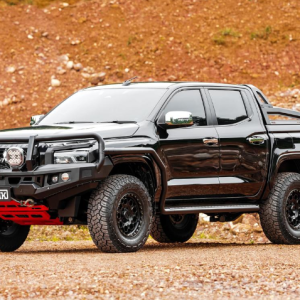 Genesis Loop Bar with Black Recovery Points & Orange Bash Plate for Mitsubishi Triton 12-2023>