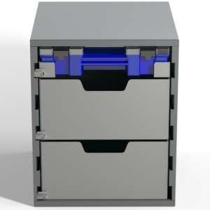 Small Parts Cabinet - 1x Case Drawer, 2x Deep Drawers