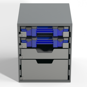Small Parts Cabinet - 2x Case Drawers, 1x Shallow Drawer, 1x Deep Drawer