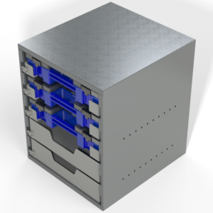 Small Parts Cabinet - 3x Case Drawers, 2x Shallow Drawers