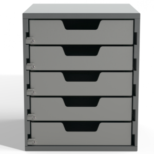 Small Parts Cabinet - 5x Shallow Drawers