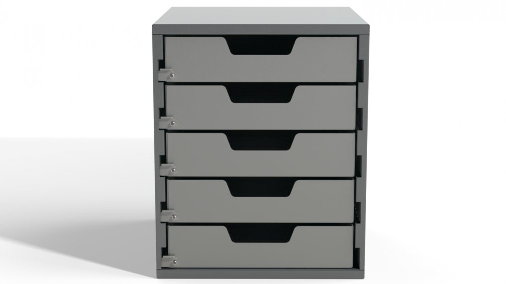 Small Parts Cabinet - 5x Shallow Drawers