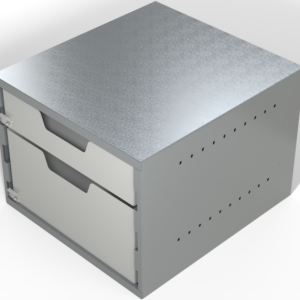 Small Parts Cabinet - 1x Shallow Drawer, 1x Deep Drawer