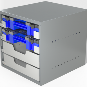 Small Parts Cabinet - 2x Case Drawers, 2x Shallow Drawers
