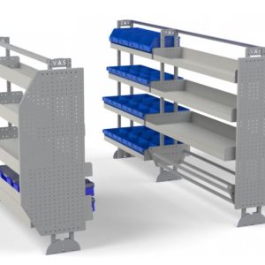 Van Shelving Kit for Electricians, to suit Fiat Scudo LWB High Roof Van 01/14>