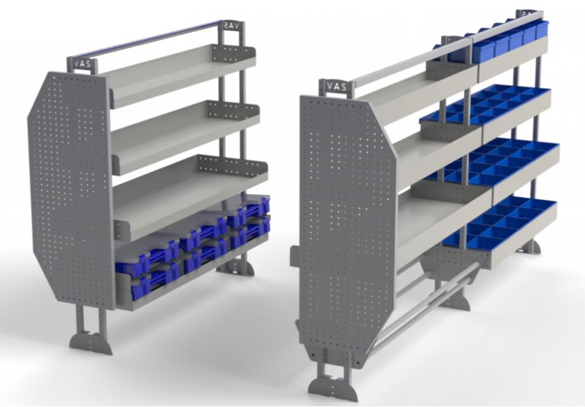 Van Shelving Kit for Electricians, to suit Mercedes Vito LWB 07/15>