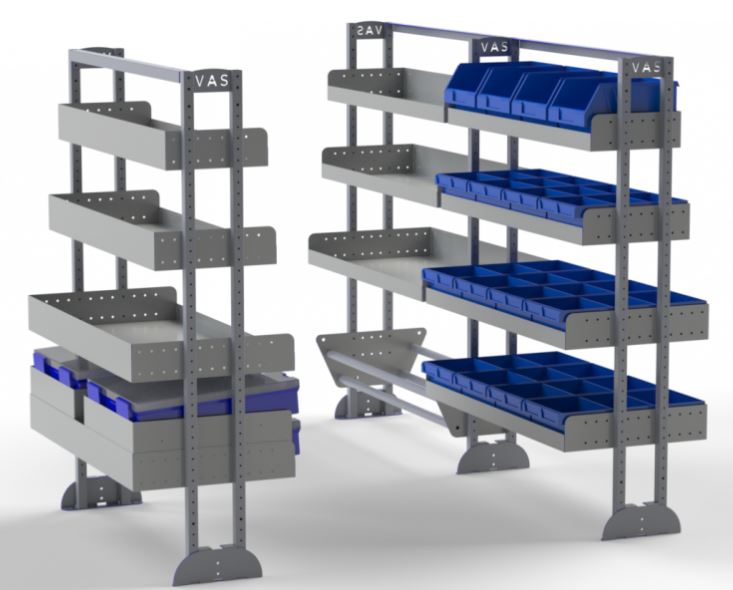 Van Shelving Kit for Electricians, to suit Peugeot Partner LWB 08/18>