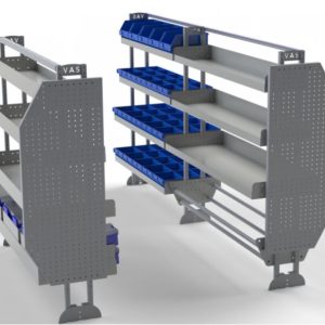 Van Shelving Kit for Electricians, to suit Renault Trafic LWB 02/14>