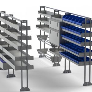 Van Shelving Kit for Electricians, to suit VW Crafter LWB High Roof 01/18>